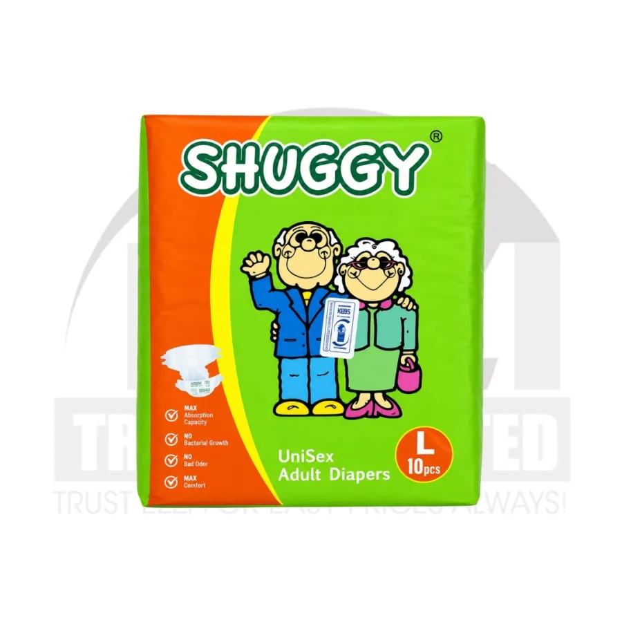Shuggy Adult Diapers 10's - Large