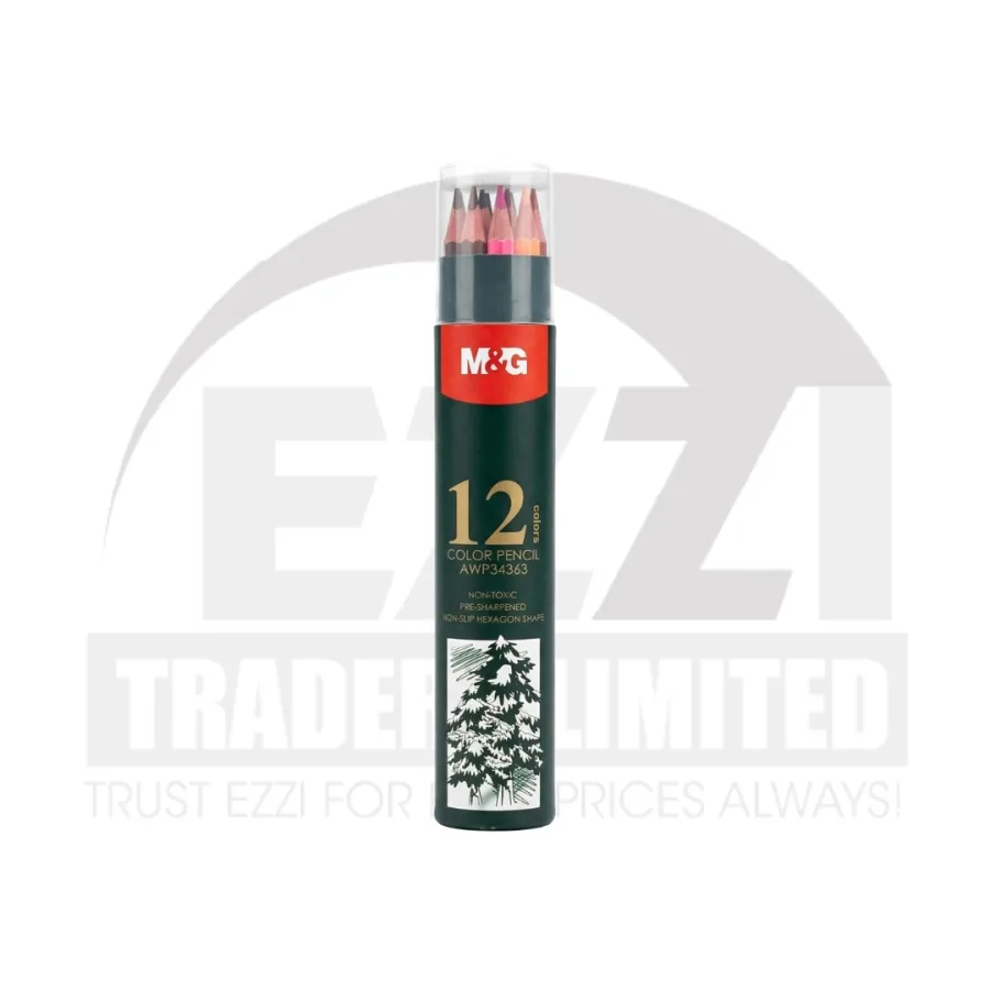 M&G 34363 Colored Pencils - 12 Colors (Tube)