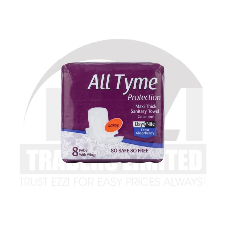 Alltyme Ultra Thick Sanitary Pads - Size 8