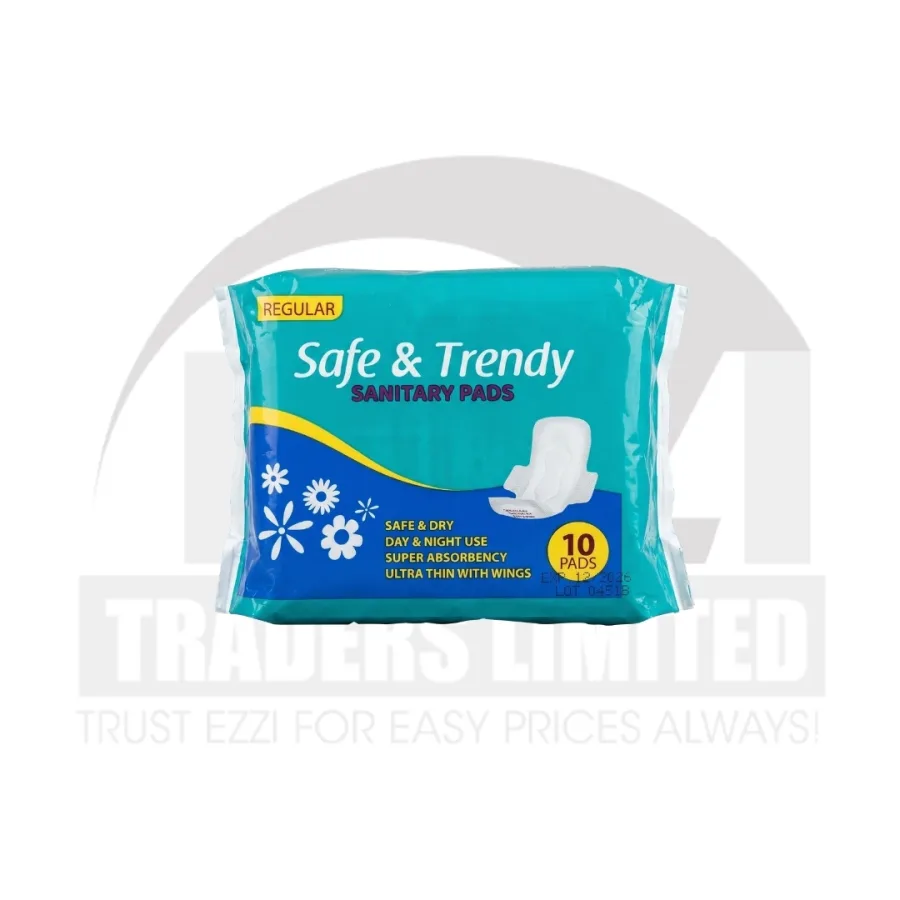 Safe N Trendy Sanitary Pads - Size 10