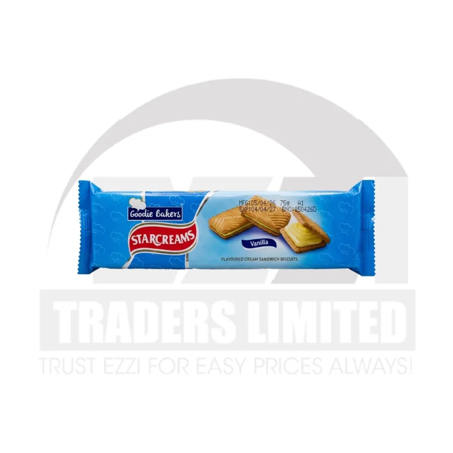 Britannia Starcream Vanilla Cream Biscuits - 75g
