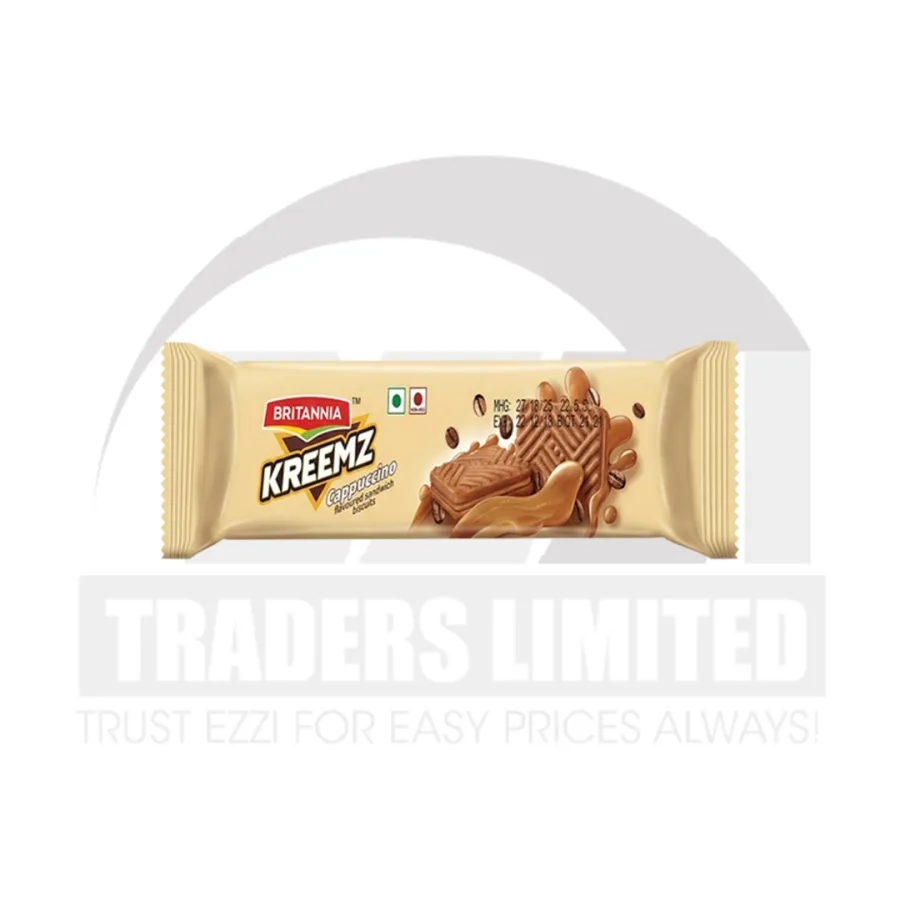Britannia Kreemz Cappuccino Biscuits (Box of 36 x 3 Pcs)