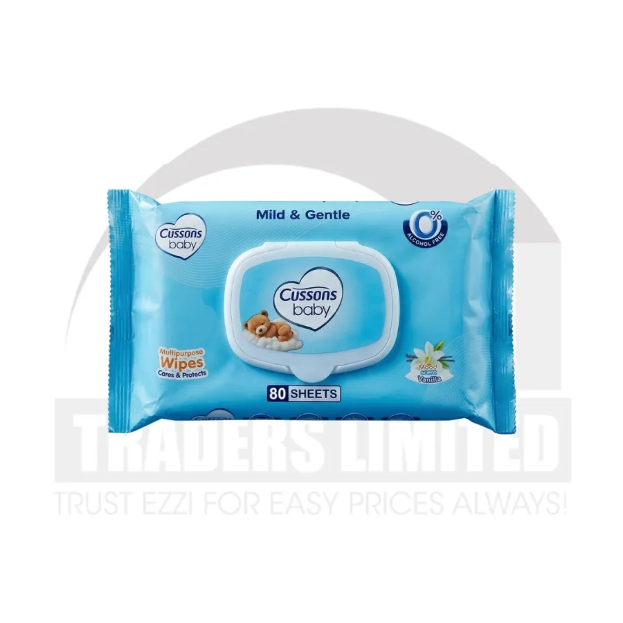 Cussons Baby Mild & Gentle Wipes (Pack of 80)