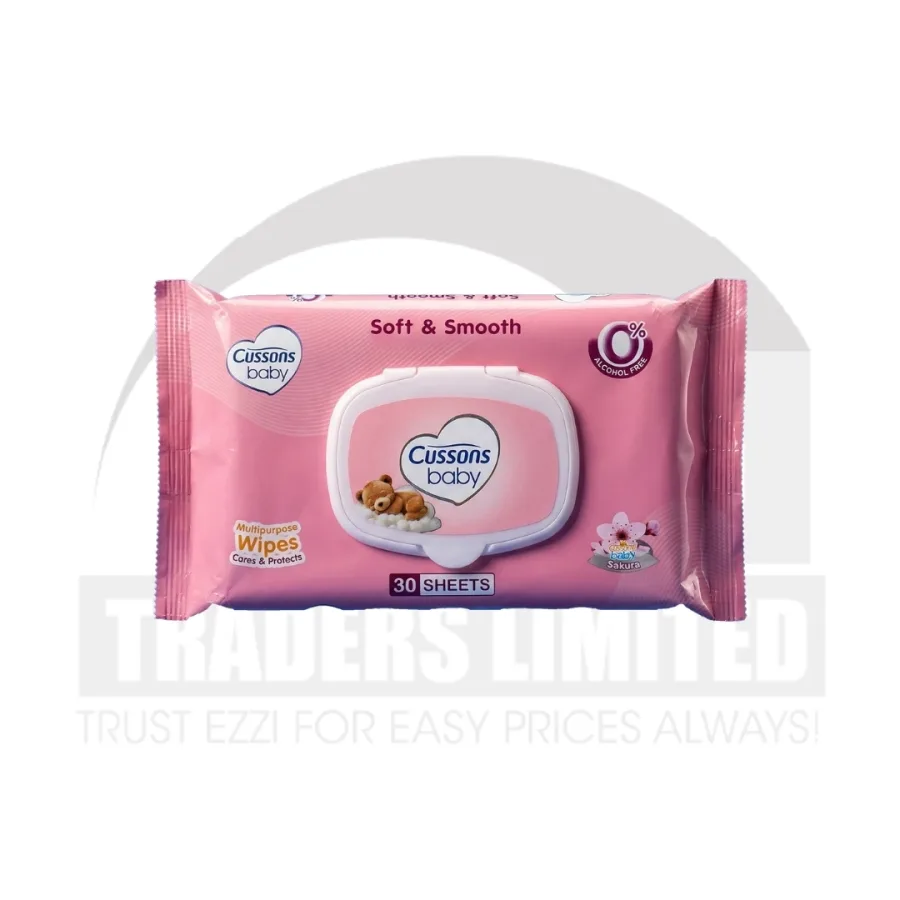 Cussons Baby Soft & Smooth Wipes (Pack of 30)